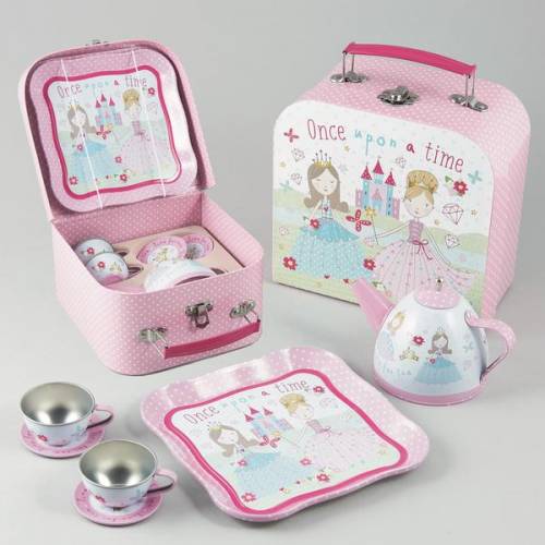 Tin Tea set Princess 7pc