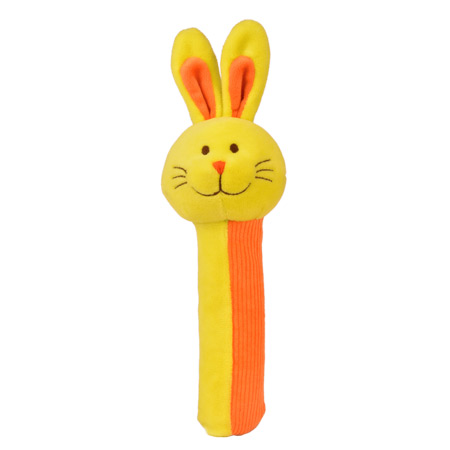 Rabbit Squeakaboo Rattle Toy. Toys for Babies