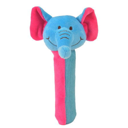 Elephant Squeakaboo Rattle Toy