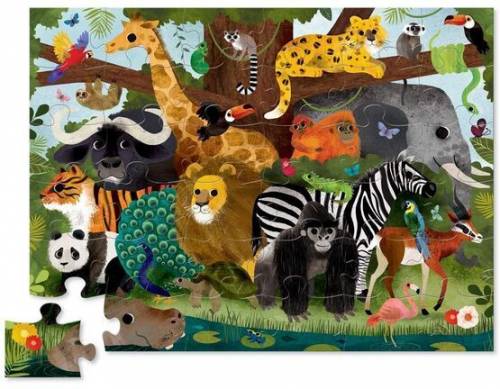 Jungle Friends 36 Piece floor puzzle. Children's activities. Order online.
